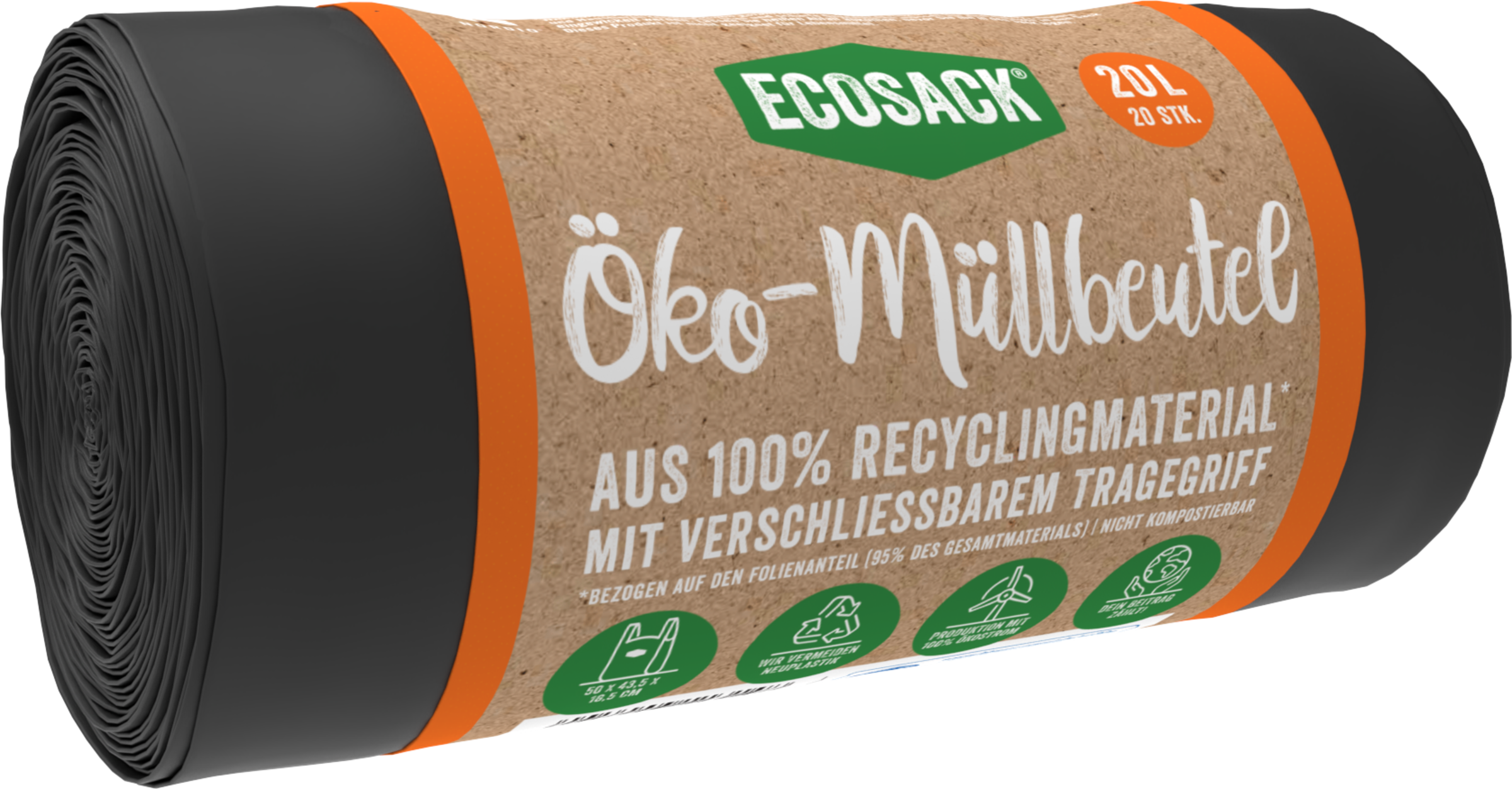 ECOSACK Öko-Müllbeutel 20 l