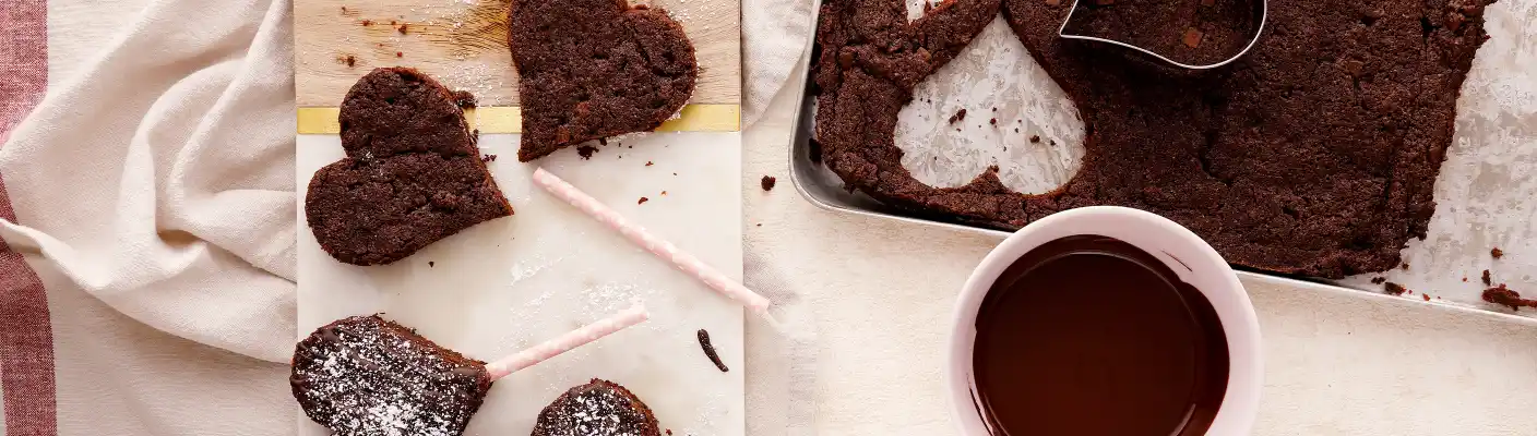 Rezept Brownie-Herzen