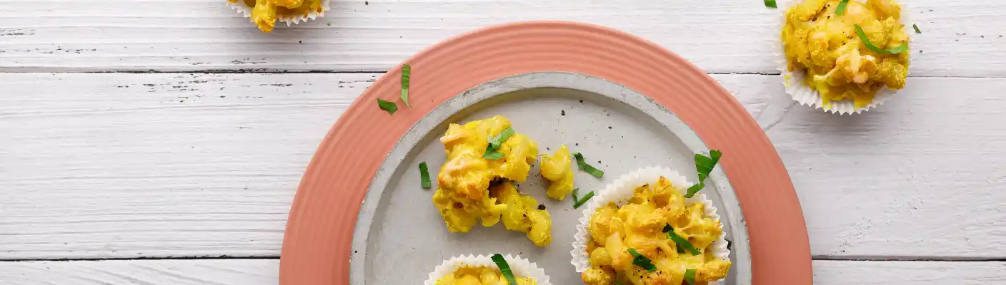 Vegane Mac´n´Cheese Muffins
