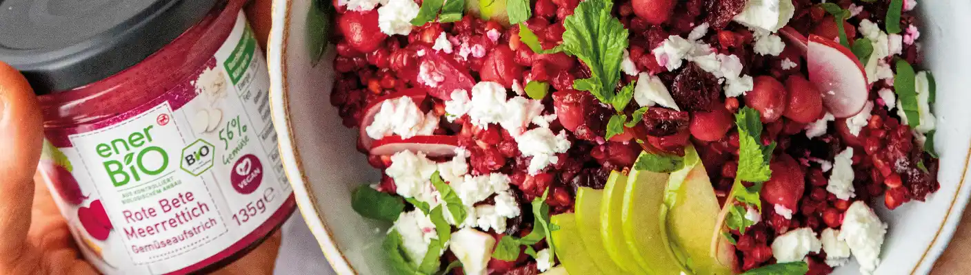 Pinker Buchweizensalat