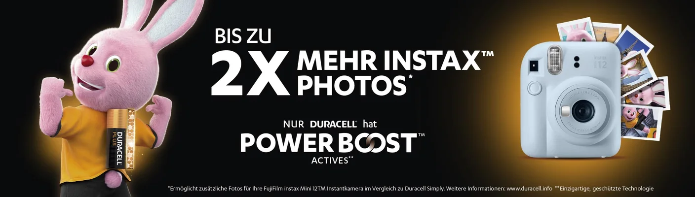 Duracell Power Boost mit Instax