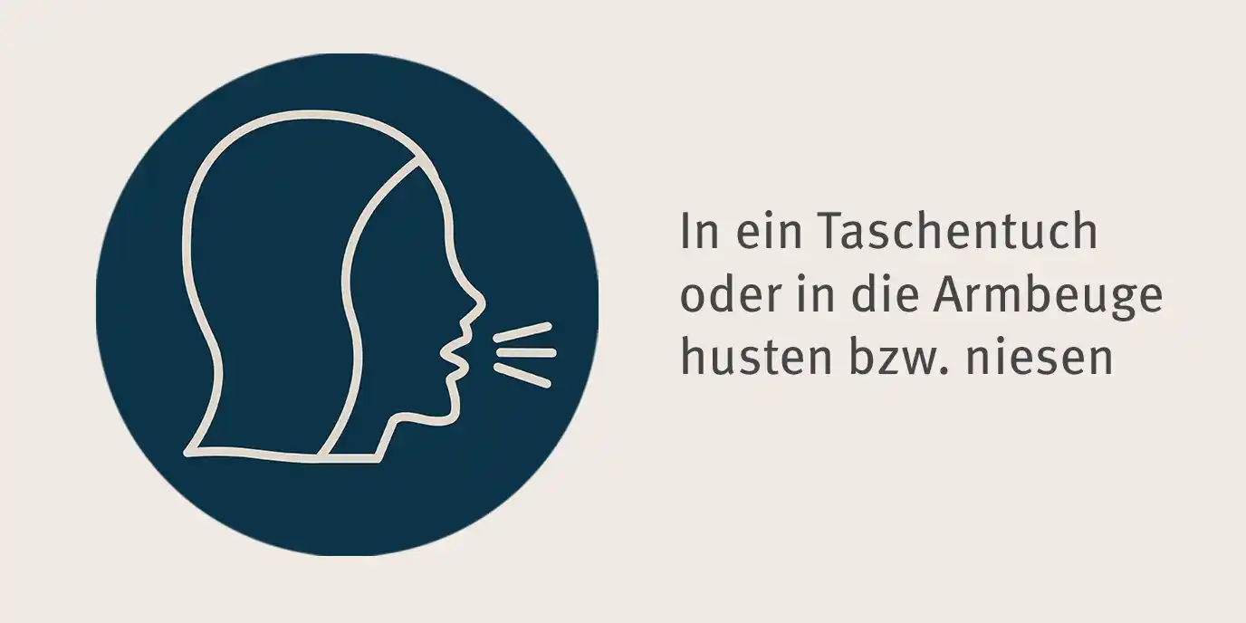 In Armbeuge husten oder neisen