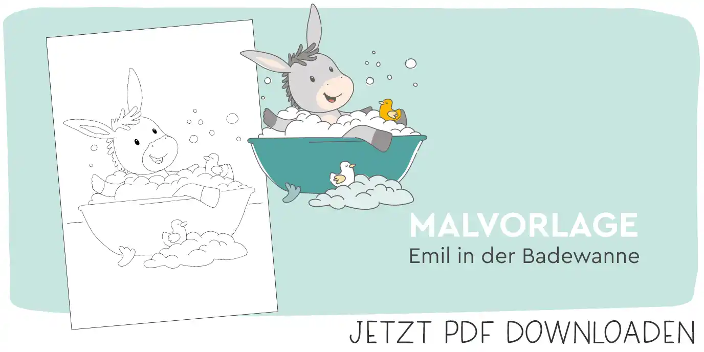 Süße Ausmalbilder für Esel zum Downloaden   rossmann.de