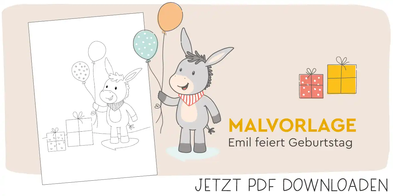 Süße Ausmalbilder für Esel zum Downloaden   rossmann.de