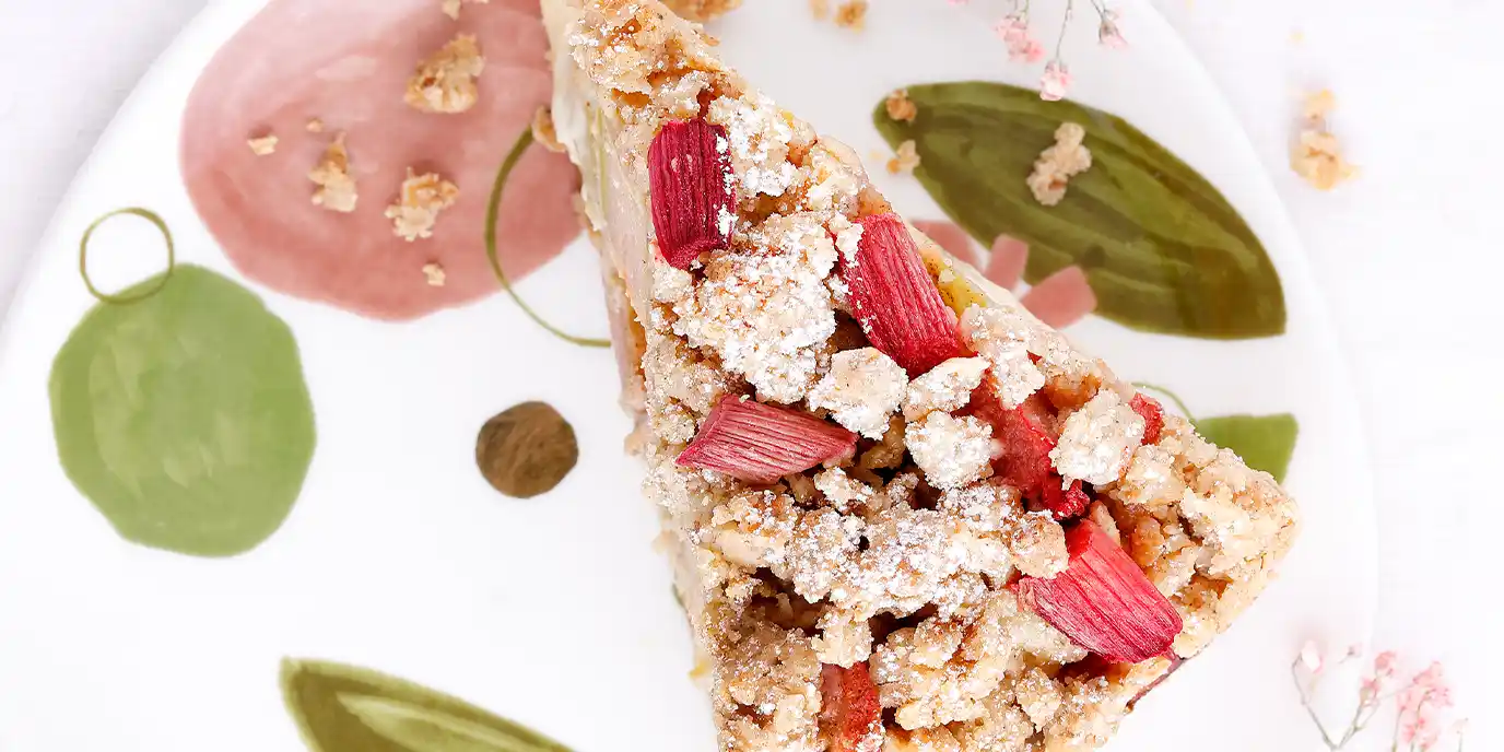 Rhabarberkuchen mit Streusel
