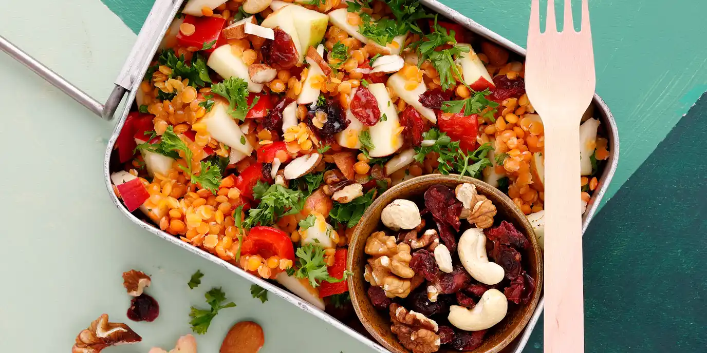 Rezept Rote Linsen-Salat