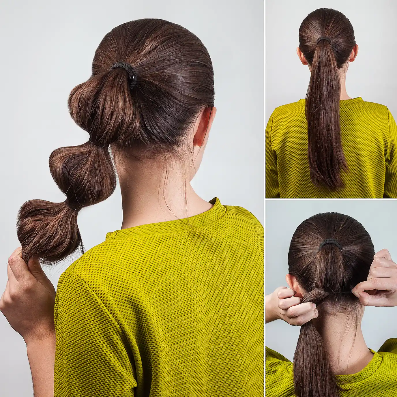 Frisuren Bubble-Ponytail