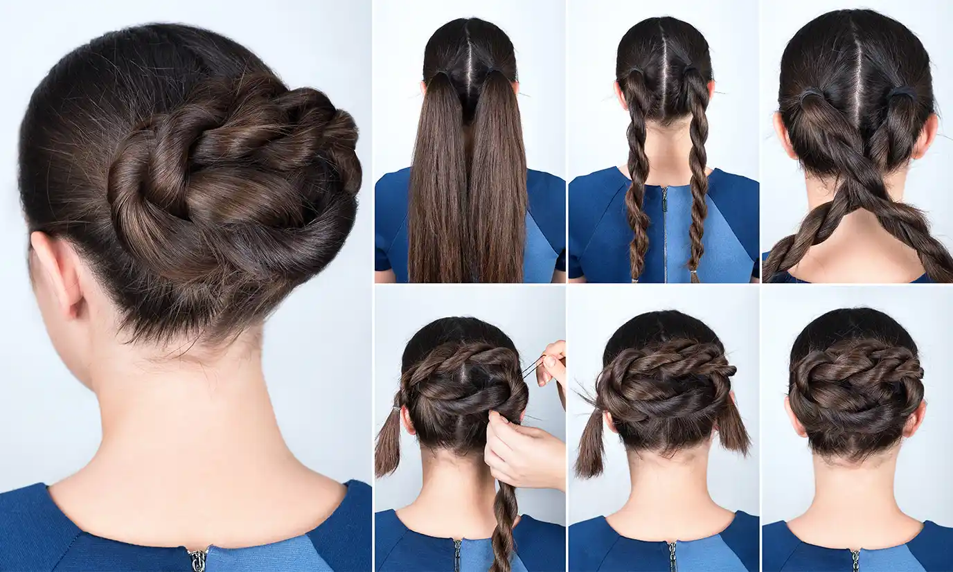 Frisuren Twisted-Bun