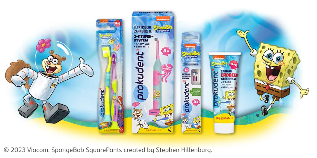 „SpongeBob Schwammkopf“ Zahnpflege-Produkte