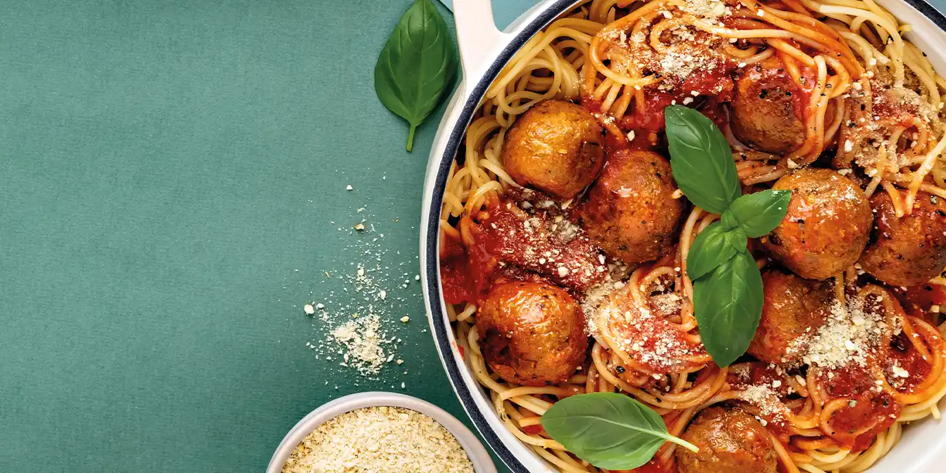 Vegane Meatball-Pasta