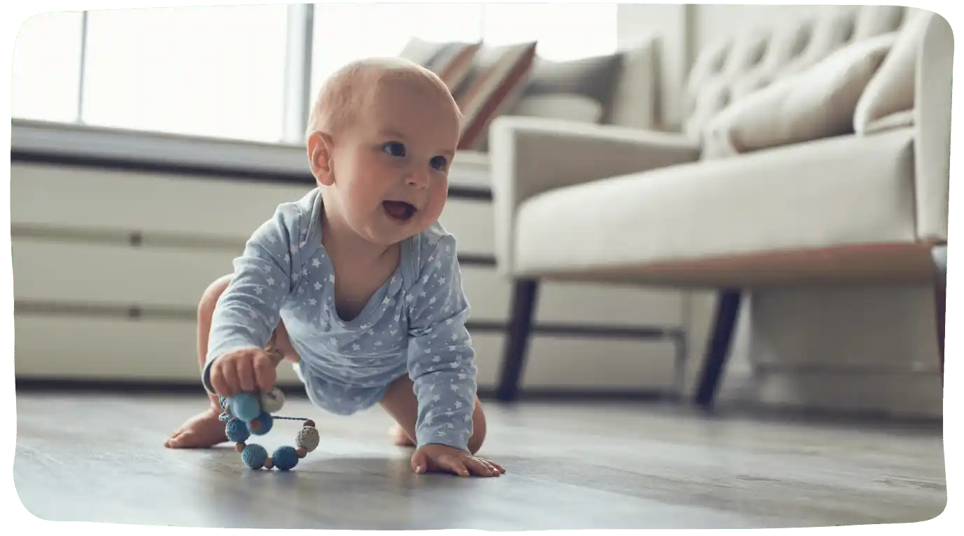 Babywelt achter Monat
