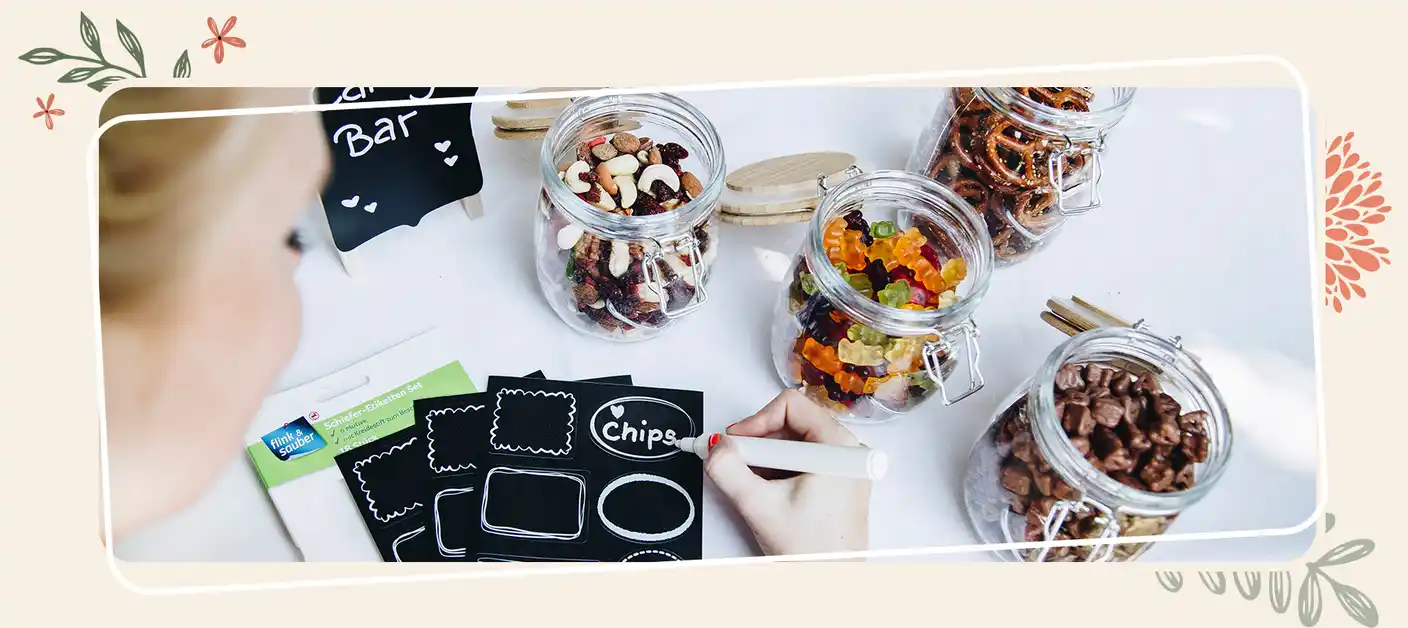 Candy Bar beschriften