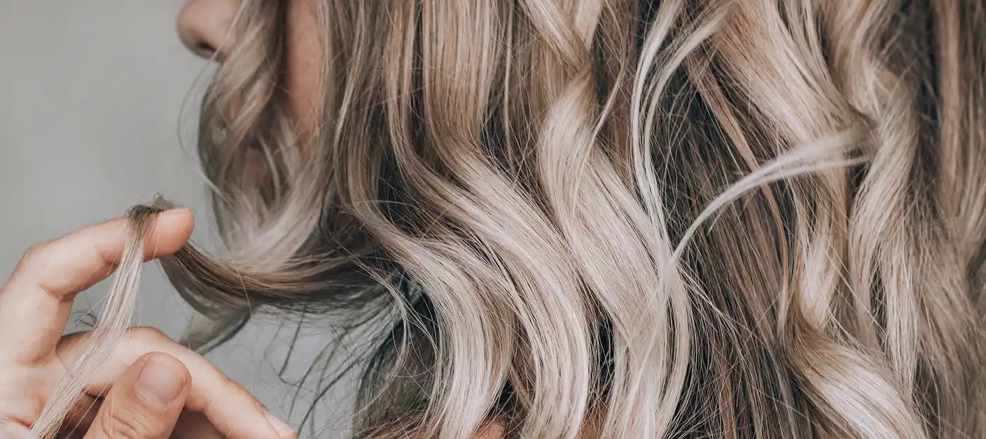 Aschblonde Haare