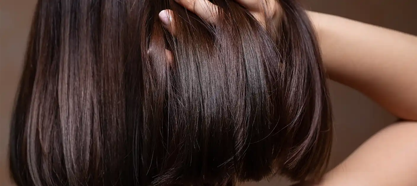 Braune Haarfarbe